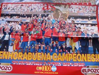 Cartel AS Campeones del Mundo 2010-2026