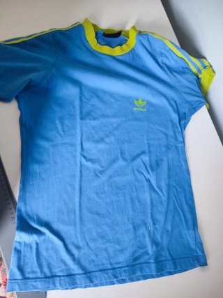 Camiseta Adidas TS Azul y Verde