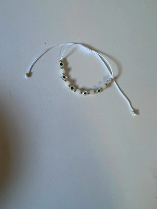 Bracciale Occhio Turco Nuovo Oro Bianco