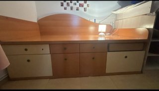 Cama 90cm con almacenaje