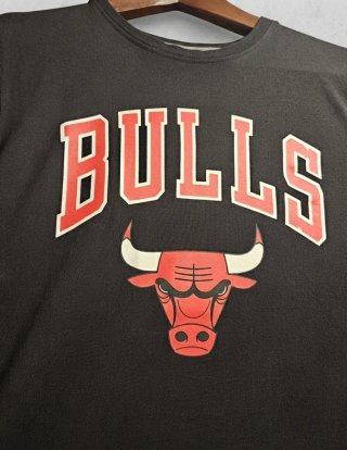 Camiseta negra Chicago Bulls NBA Talla S