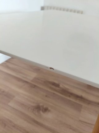 Mesa Comedor Nórdica Blanca y Madera