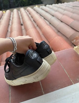 Nike Air Force 1 Pixel Negras Talla 38