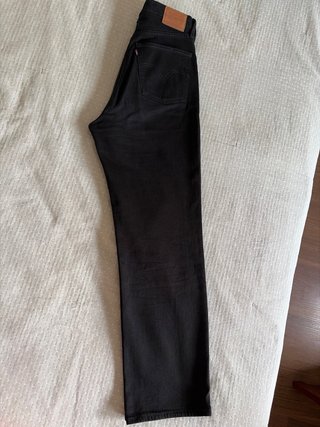 Levis Ribcage Straight Ankle Negro