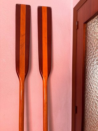 Pareja de Remos Antiguos Madera