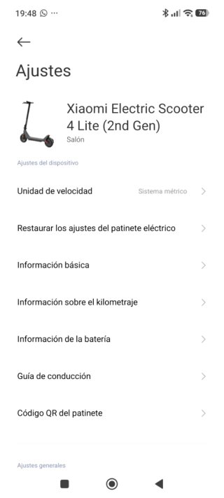 Patinete Xiaomi Electric Scooter 4 Lite