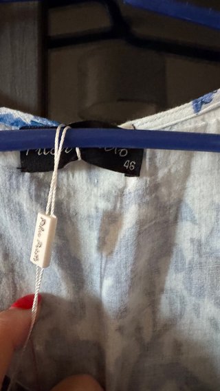Vestido Verano Estampado Azul y Blanco