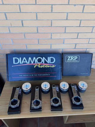 Pistones Diamond y Bielas ZRP
