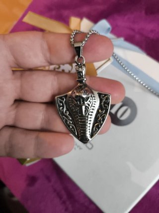 Collar Egipcio Uraeus Serpiente Plata