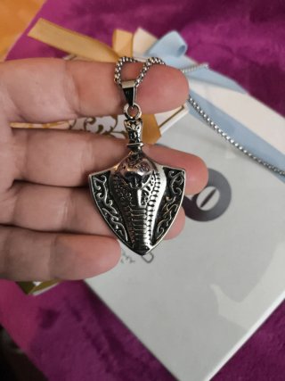 Collar Egipcio Uraeus Serpiente Plata
