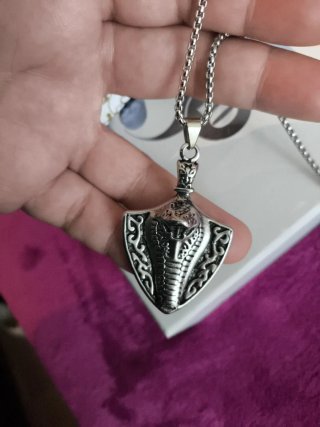 Collar Egipcio Uraeus Serpiente Plata