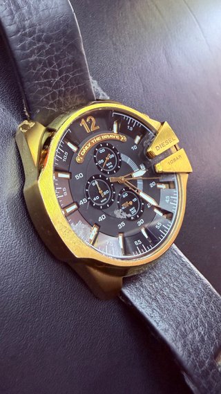 Reloj Diesel Cronógrafo Dorado y Negro