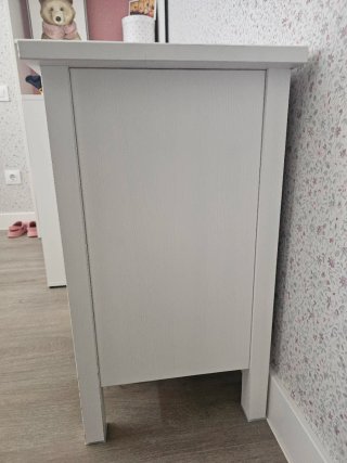 Cómoda mesita 2 cajones madera
