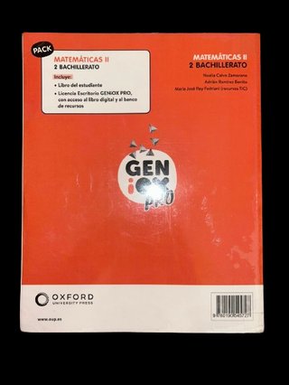 Matemáticas II 2 Bachillerato : Geniox