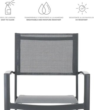 Chillvert Set de 4x Sillas de Exterior Pavia