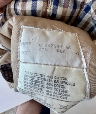 Aquascutum Giacca Uomo Imbottita Beige