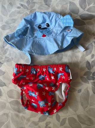 Conjunto bañador pañal + gorro (6-12 meses) marca