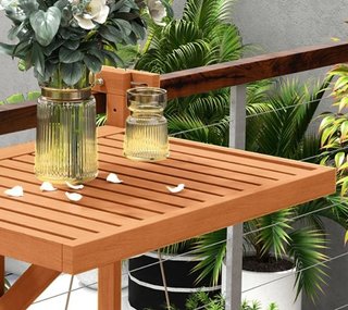 Mesa Balcón Plegable Madera