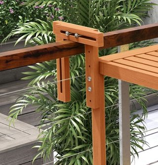 Mesa Balcón Plegable Madera