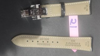 Correa Tissot Piel Negra 21mm