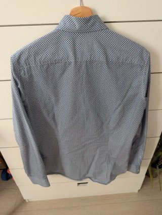 Camisa Roberto Verino Estampada Geométrica Azul Ta