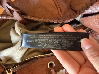 Bolso de piel marrón