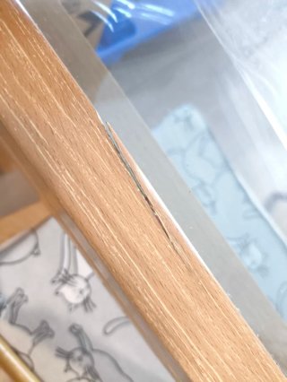 Mesa de comedor extensible de madera y cristal