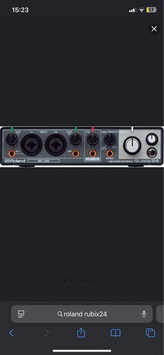 Tarjeta Sonido Roland Rubix 24 USB