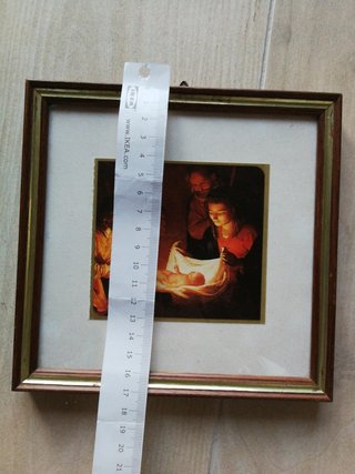 Quadro Natività con cornice legno