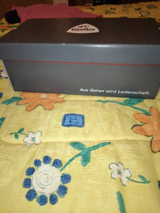 Zapatos azules y marrones