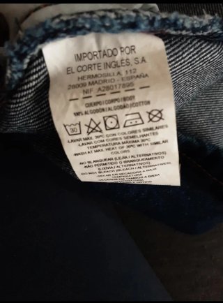 Falda vaquera botones El Corte Inglés