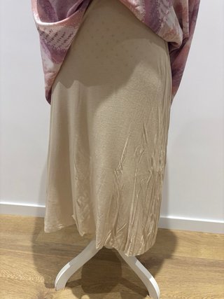 Vestido largo Galistea rosa estampado