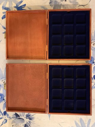 2 Scatole in Legno per Monete