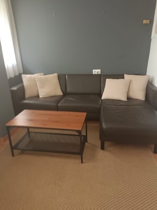 Sofá chaise longue de piel NO NEGOCIO