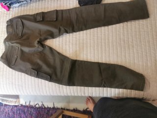 Pantalón cargo verde hombre talla 40