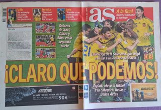 Periódicos Mundial y Eurocopa España