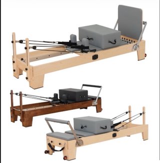 Reformer Pilates roble macizo con muelles coreanos