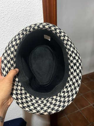 Sombrero estampado pata de gallo