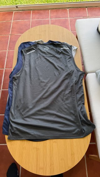 Pack 4 Camisetas sin Mangas Grises Talla Única