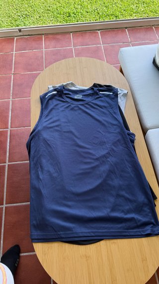 Pack 4 Camisetas sin Mangas Grises Talla Única