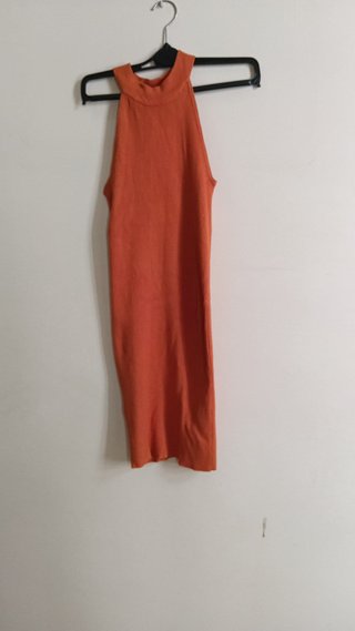 Vestido de licra naranja de mujer