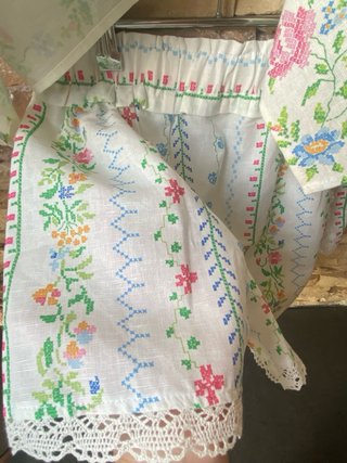 Conjunto Zara Lino Estampado Floral