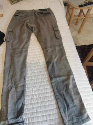 Pantalón cargo gris hombre talla 38