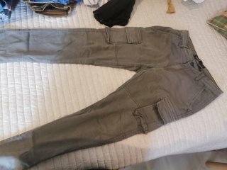 Pantalón cargo gris hombre talla 38