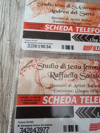 Collezione schede telefoniche Bozzetti Artisti Ita