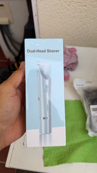 Máquina Dual-Head Shaver plateada