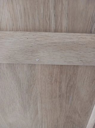 Armario librería madera y negro