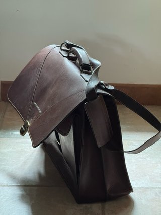 Cartera de cuero vintage piel de vaca