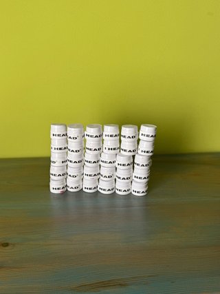 Pack 30 grips para raqueta HEAD blanco tenis pádel
