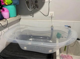 Bañera para bebé transparente